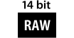 14 bit RAW