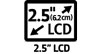 2.5 inch LCD screen