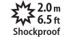 2.0m 6.5 ft Shockproof
