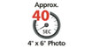 Approx. 40 sec 4x6 Photo
