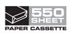 550-sheet paper Cassette