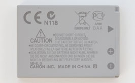 NB-5L BATTERY BACK
