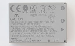 NB-7L BATTERY BACK