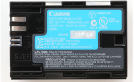 LP-E6 BATTERY BACK