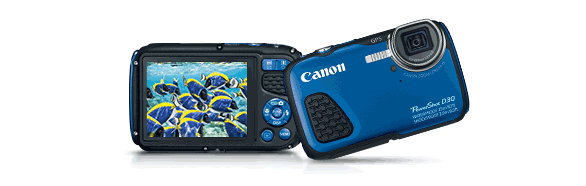 Canon PowerShot D30 - Cámara digital, resistente al agua, color azul