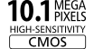 10.1 Megapixel CMOS sensor