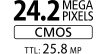 24.2 Mega Pixels CMOS 25.8MP