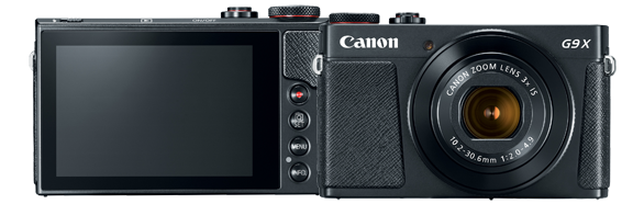 Caso de cáscara duro resistente al agua en Negro para el Canon PowerShot G9 X Mark II 