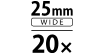 25mm wide 20x optical zoom