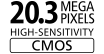 20.3 MEGA PIXELS HIGH-SENSITIVITY CMOS SENSOR