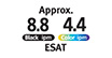 8.8 Black IPM, 4.4 Color IPM