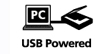 USB Powered : Less wires - One convenient cable to your computer provides both a USB connection and power.