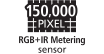 150,000 Pixel RGB + IR Metering Sensor