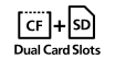 CF + SD; Dual Card Slots