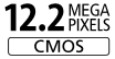 12.2 Megapixel CMOS sensor