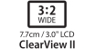 ClearView II | 3:2 WIDE 7.7cm / 3.0&quot; LCD