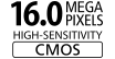 16.0 Mega Pixels High-Sensitivity CMOS