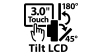 3.0 Touch - 180 degrees, 45 degrees, Tilt LCD