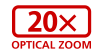 20X Optical Zoom