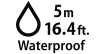 5m / 16.4ft Waterproof