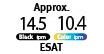 ESAT Approx. 14.5 Black ipm, 10.4 color ipm