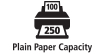 350 Page Plain Paper Capacity