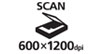 Scan 600x1200dpi