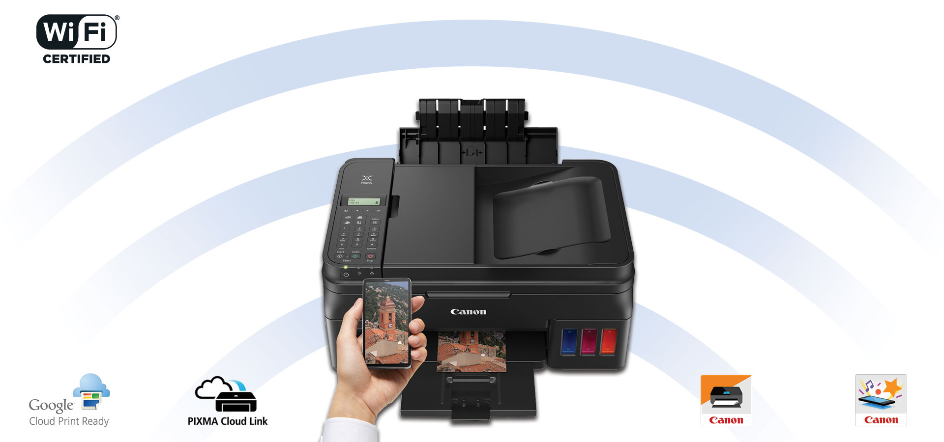 Impresora Multifuncional Canon Pixma G4110 Tinta continua Color WiFi USB